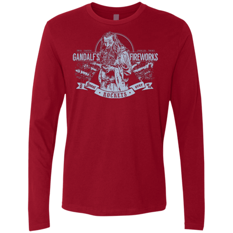 T-Shirts Cardinal / Small Gandalfs Fireworks Men's Premium Long Sleeve