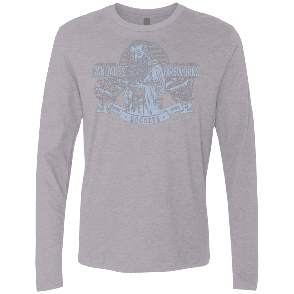 T-Shirts Heather Grey / Small Gandalfs Fireworks Men's Premium Long Sleeve