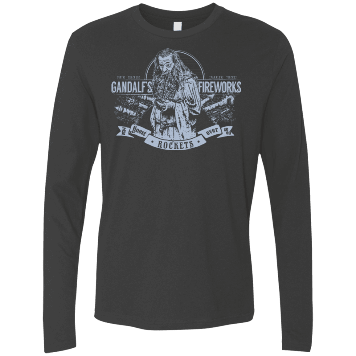T-Shirts Heavy Metal / Small Gandalfs Fireworks Men's Premium Long Sleeve
