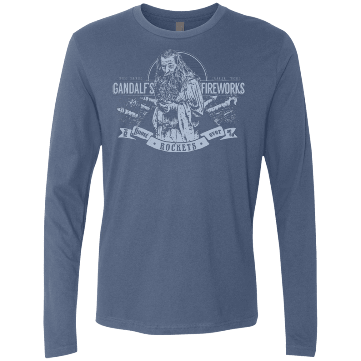 T-Shirts Indigo / Small Gandalfs Fireworks Men's Premium Long Sleeve