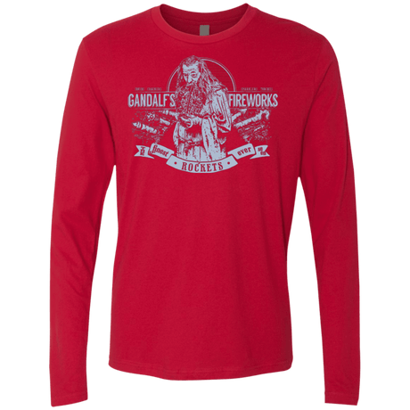 T-Shirts Red / Small Gandalfs Fireworks Men's Premium Long Sleeve