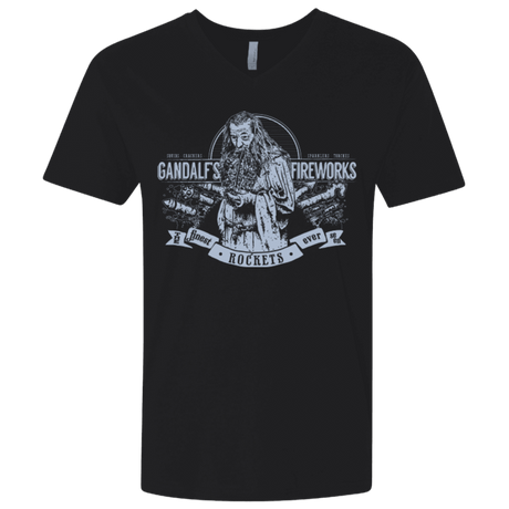 T-Shirts Black / X-Small Gandalfs Fireworks Men's Premium V-Neck