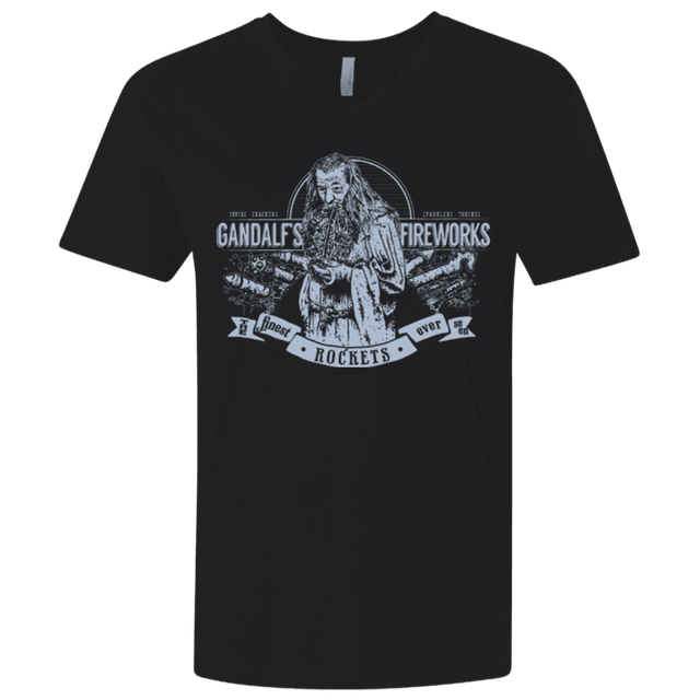 T-Shirts Black / X-Small Gandalfs Fireworks Men's Premium V-Neck