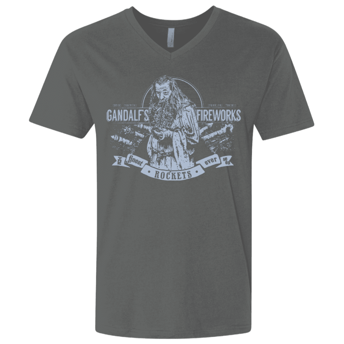 T-Shirts Heavy Metal / X-Small Gandalfs Fireworks Men's Premium V-Neck