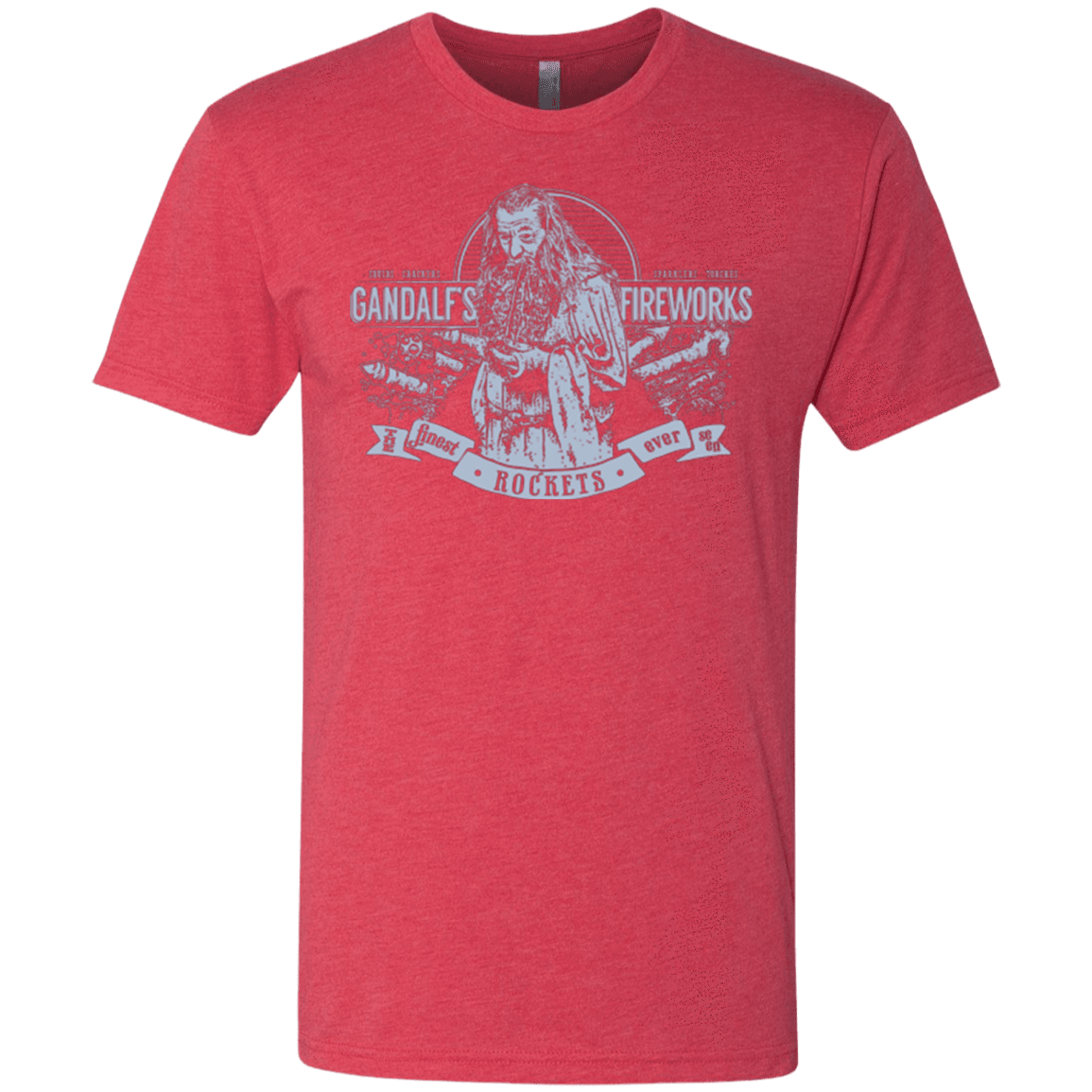 T-Shirts Vintage Red / Small Gandalfs Fireworks Men's Triblend T-Shirt
