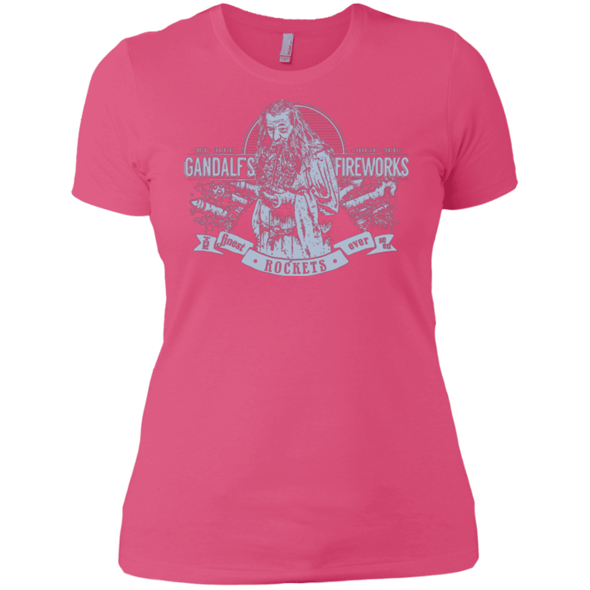 T-Shirts Hot Pink / X-Small Gandalfs Fireworks Women's Premium T-Shirt