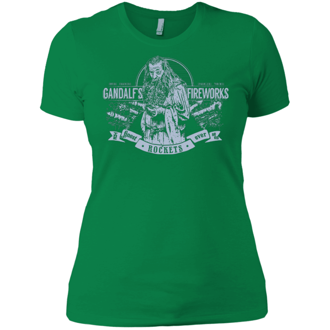 T-Shirts Kelly Green / X-Small Gandalfs Fireworks Women's Premium T-Shirt
