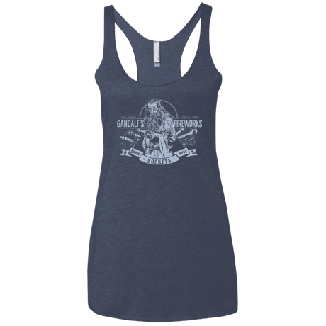 T-Shirts Vintage Navy / X-Small Gandalfs Fireworks Women's Triblend Racerback Tank