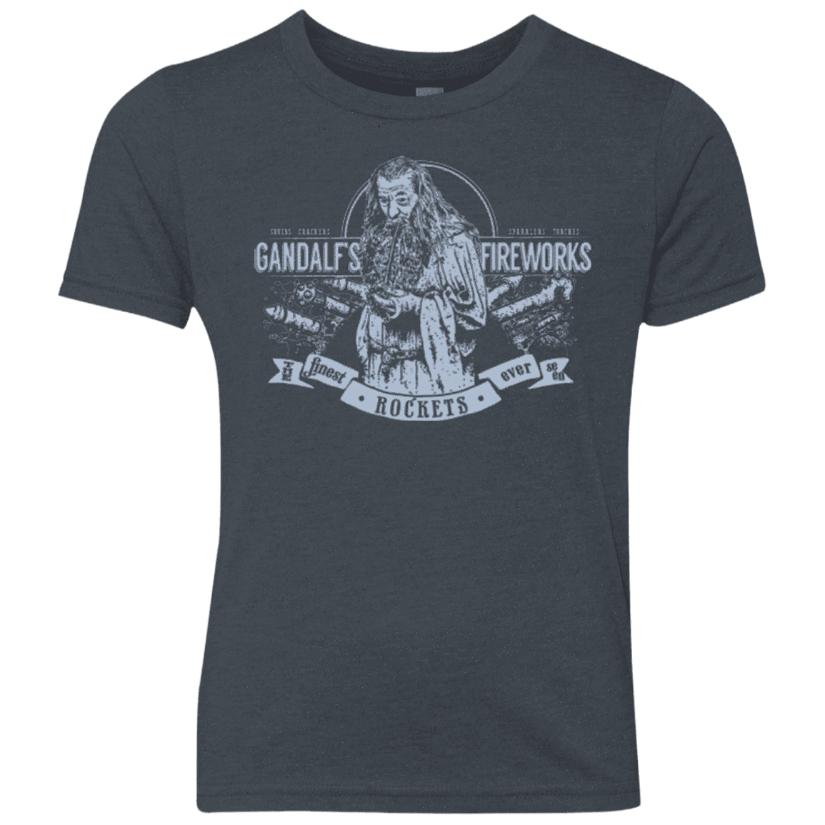 T-Shirts Vintage Navy / YXS Gandalfs Fireworks Youth Triblend T-Shirt