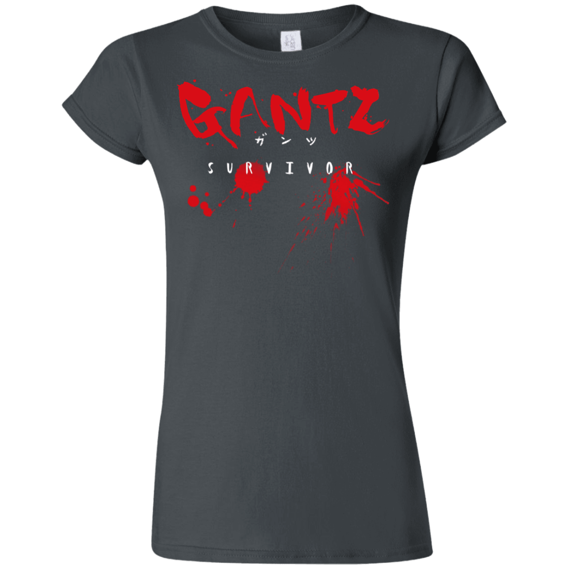 T-Shirts Charcoal / S Gantz Survivor Junior Slimmer-Fit T-Shirt