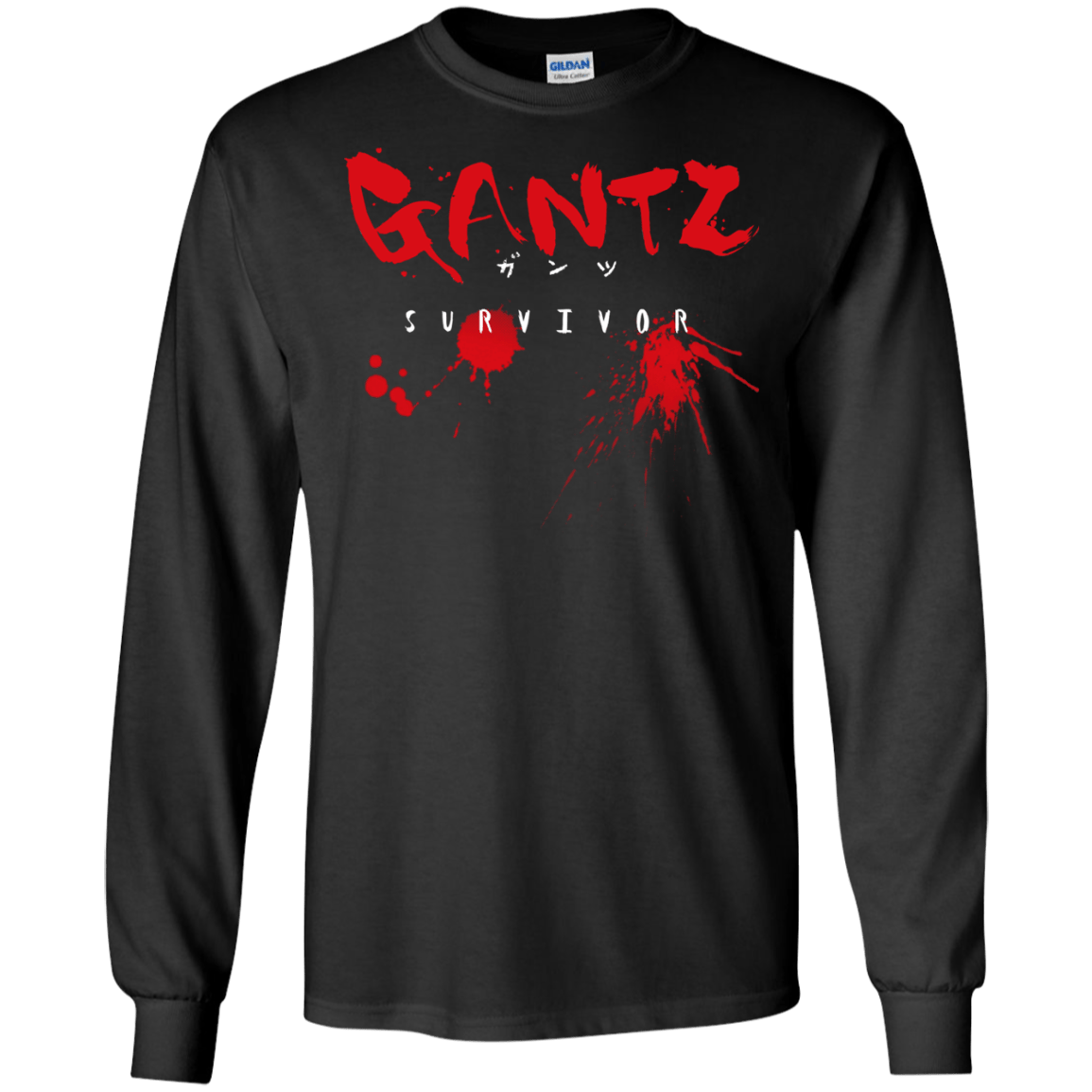 T-Shirts Black / S Gantz Survivor Men's Long Sleeve T-Shirt