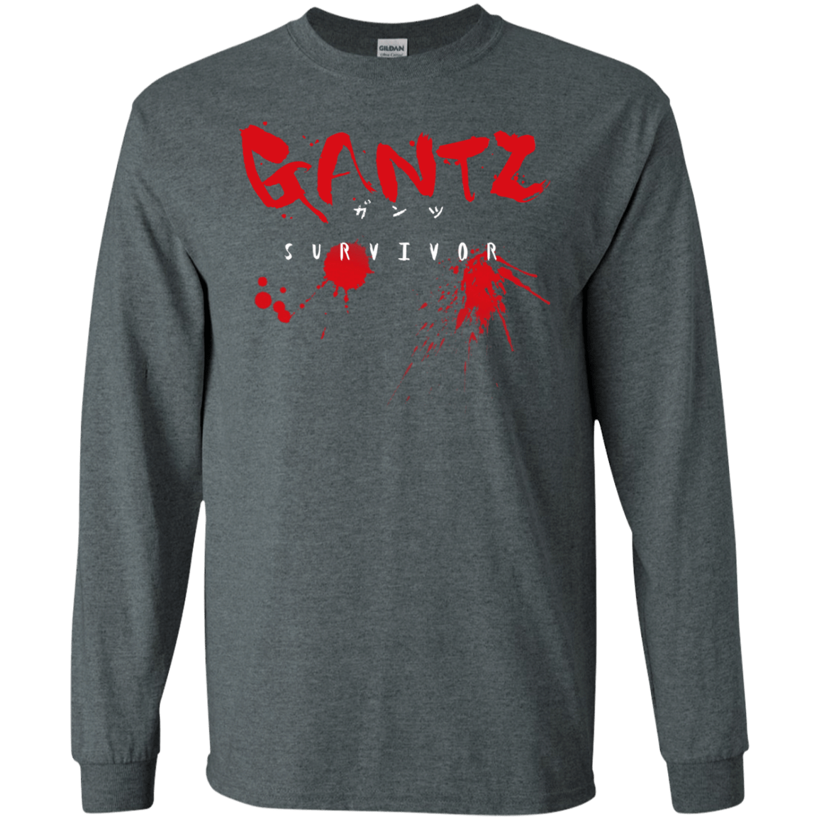 T-Shirts Dark Heather / S Gantz Survivor Men's Long Sleeve T-Shirt