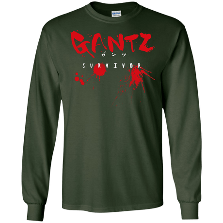 T-Shirts Forest Green / S Gantz Survivor Men's Long Sleeve T-Shirt