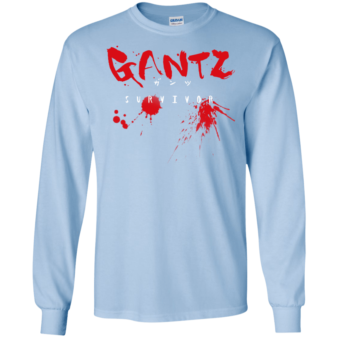 T-Shirts Light Blue / S Gantz Survivor Men's Long Sleeve T-Shirt