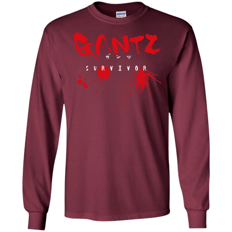 T-Shirts Maroon / S Gantz Survivor Men's Long Sleeve T-Shirt