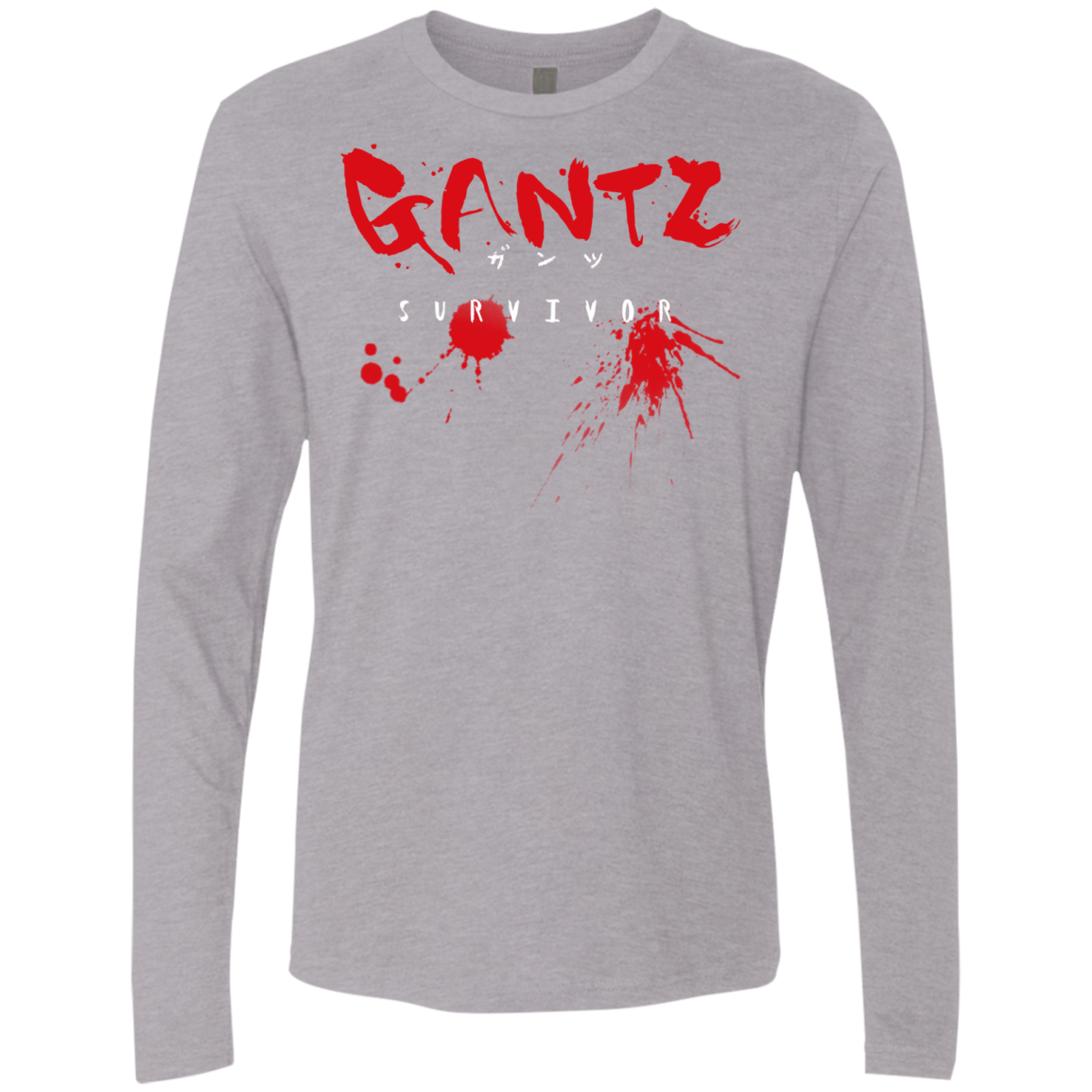T-Shirts Heather Grey / S Gantz Survivor Men's Premium Long Sleeve