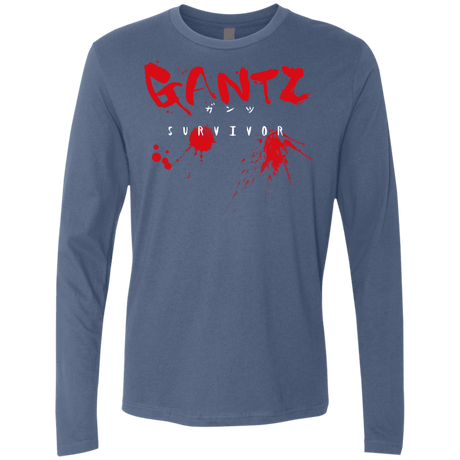 T-Shirts Indigo / S Gantz Survivor Men's Premium Long Sleeve