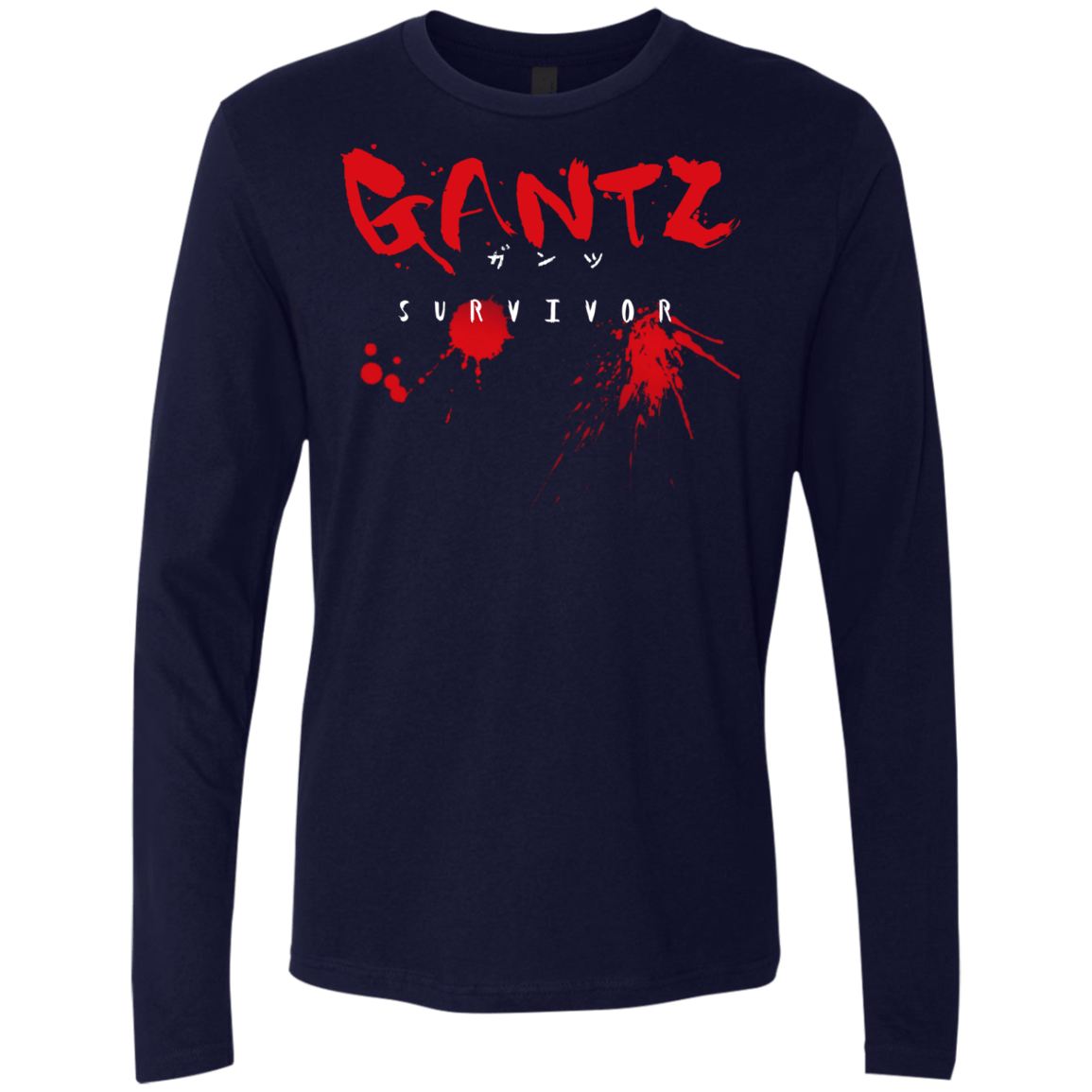 T-Shirts Midnight Navy / S Gantz Survivor Men's Premium Long Sleeve