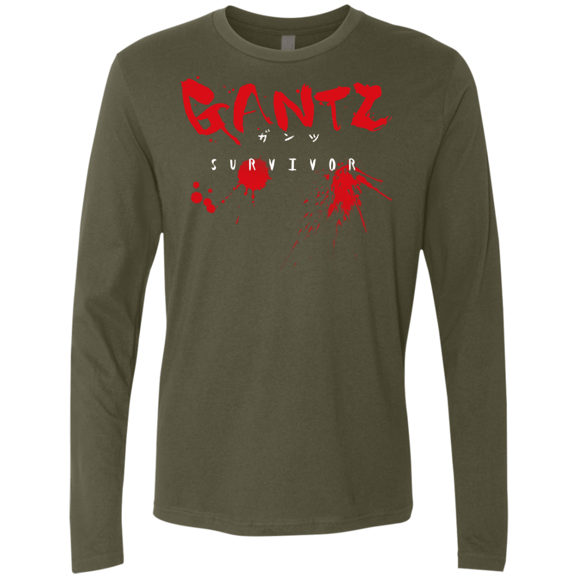 T-Shirts Military Green / S Gantz Survivor Men's Premium Long Sleeve