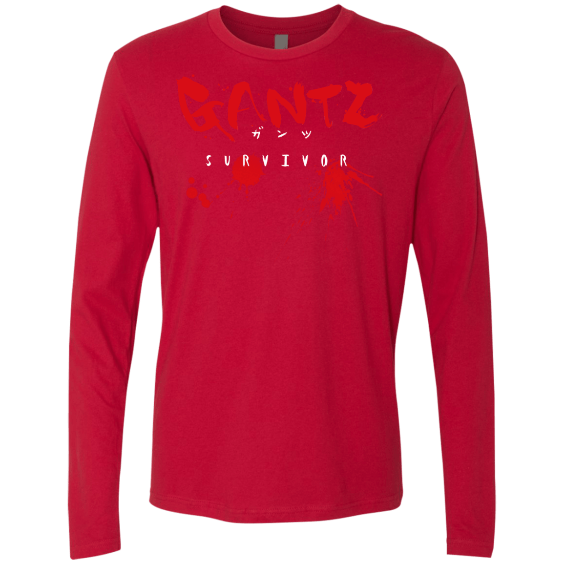 T-Shirts Red / S Gantz Survivor Men's Premium Long Sleeve