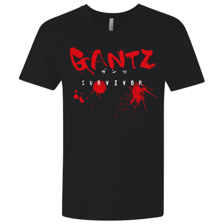 T-Shirts Black / X-Small Gantz Survivor Men's Premium V-Neck