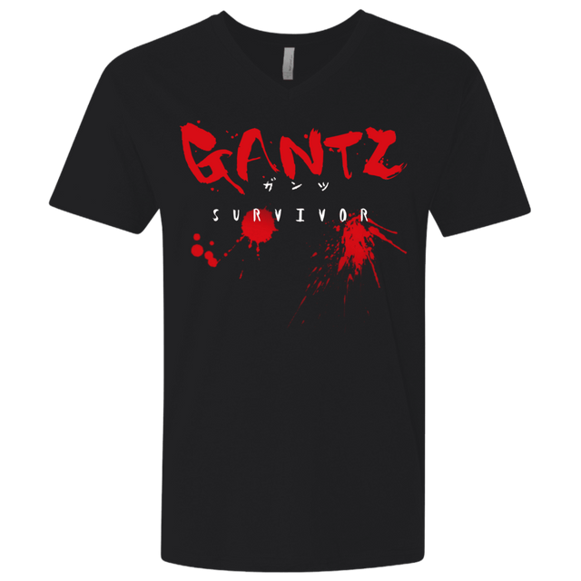 T-Shirts Black / X-Small Gantz Survivor Men's Premium V-Neck