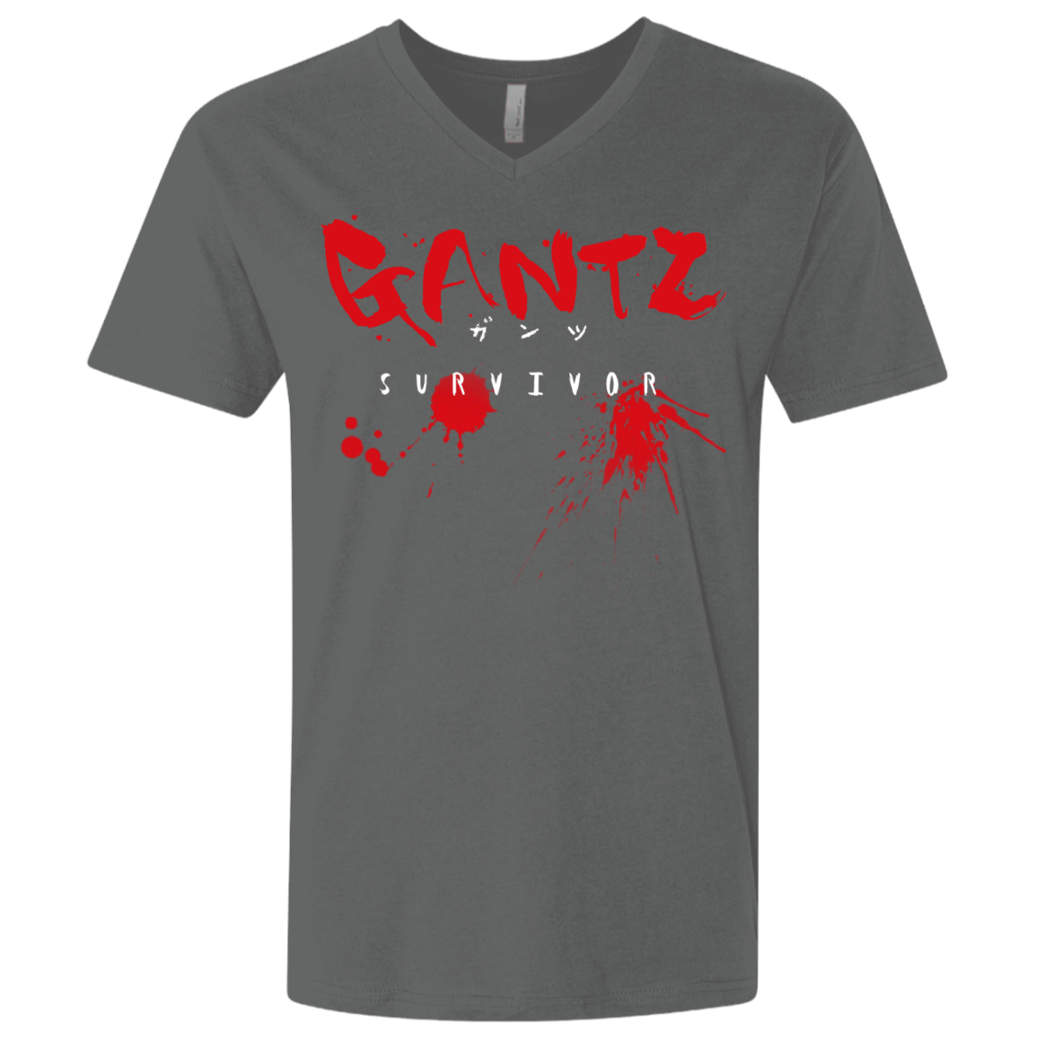 T-Shirts Heavy Metal / X-Small Gantz Survivor Men's Premium V-Neck
