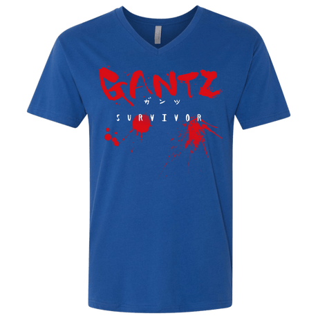 T-Shirts Royal / X-Small Gantz Survivor Men's Premium V-Neck