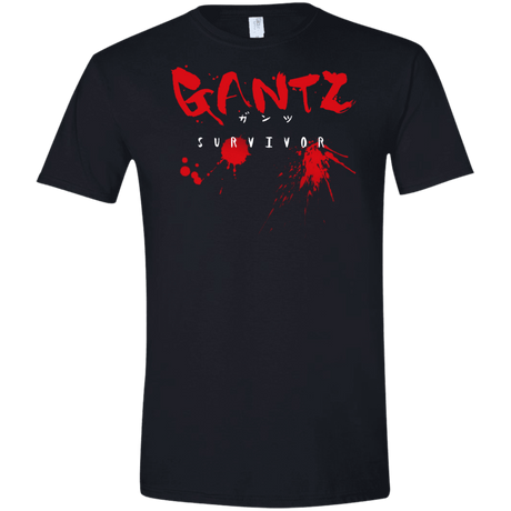 T-Shirts Black / X-Small Gantz Survivor Men's Semi-Fitted Softstyle