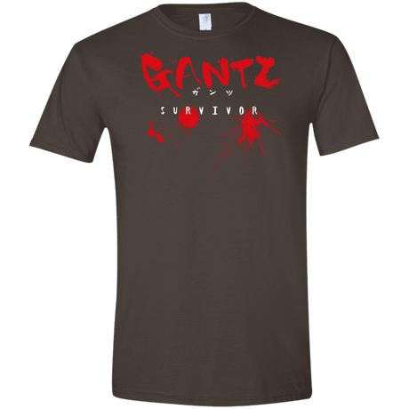 T-Shirts Dark Chocolate / S Gantz Survivor Men's Semi-Fitted Softstyle