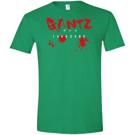 T-Shirts Heather Irish Green / S Gantz Survivor Men's Semi-Fitted Softstyle