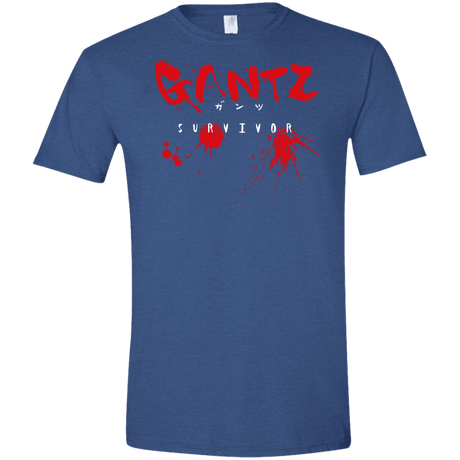 T-Shirts Heather Royal / X-Small Gantz Survivor Men's Semi-Fitted Softstyle