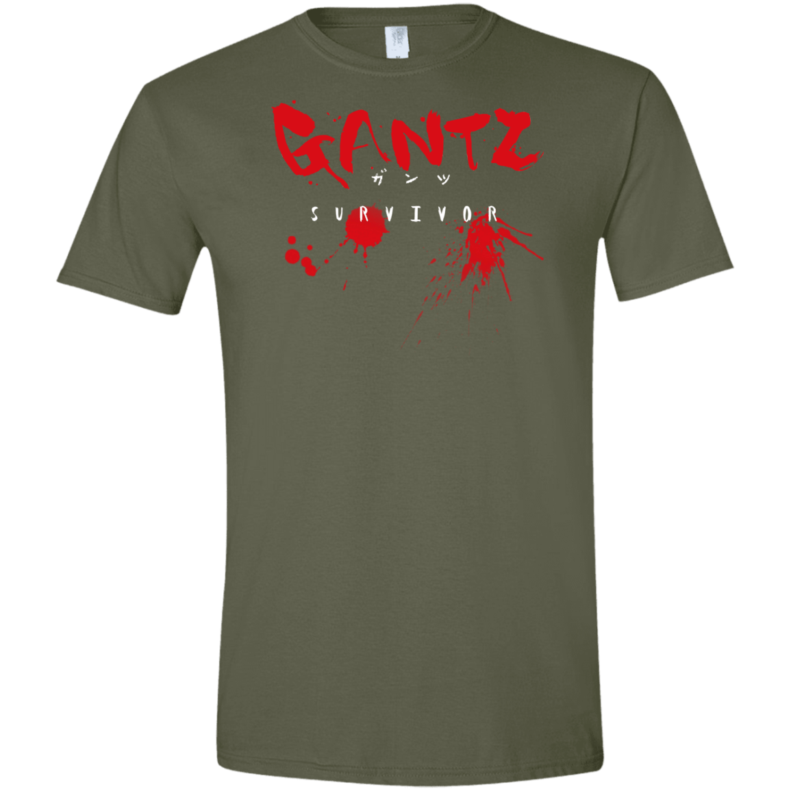 T-Shirts Military Green / S Gantz Survivor Men's Semi-Fitted Softstyle