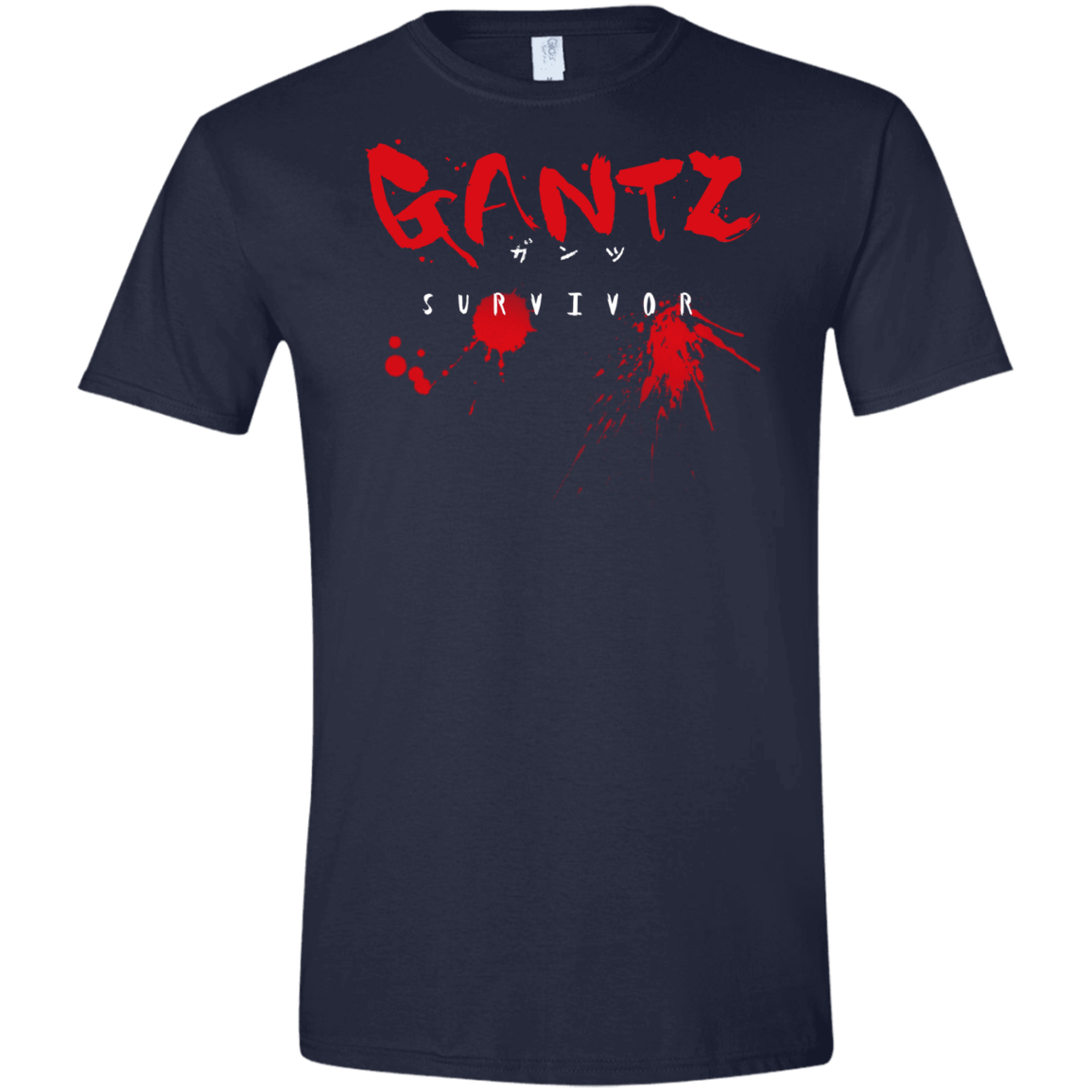 T-Shirts Navy / X-Small Gantz Survivor Men's Semi-Fitted Softstyle