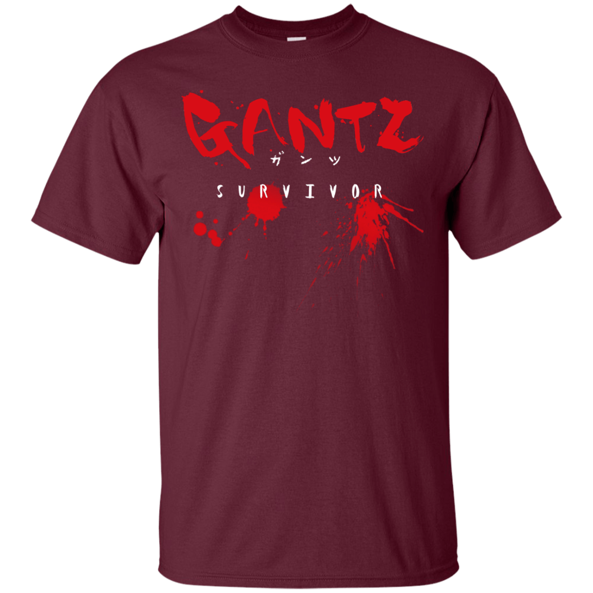 T-Shirts Maroon / S Gantz Survivor T-Shirt