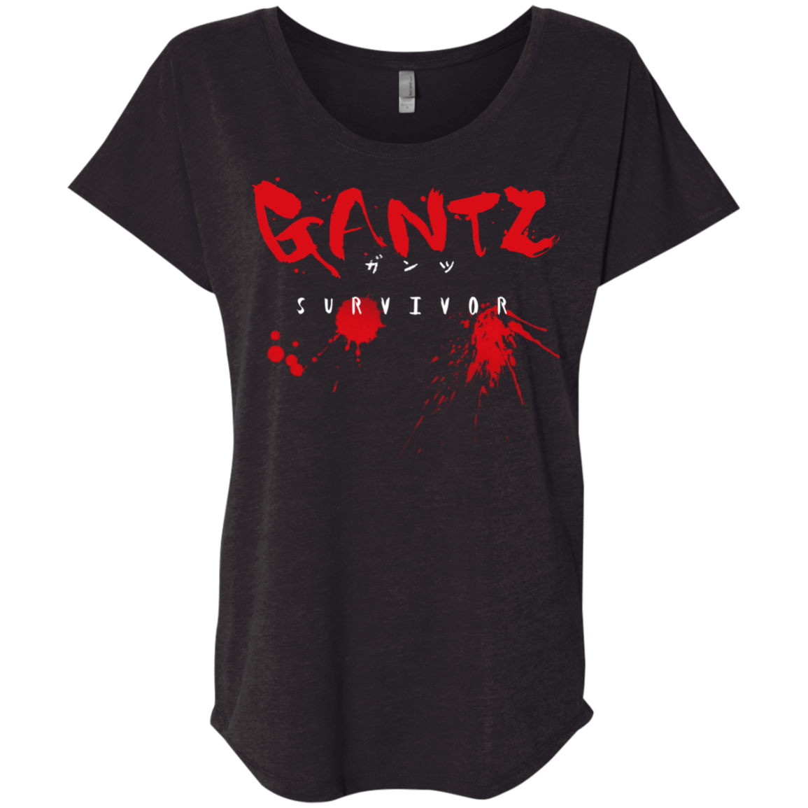 T-Shirts Vintage Black / X-Small Gantz Survivor Triblend Dolman Sleeve