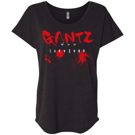 T-Shirts Vintage Black / X-Small Gantz Survivor Triblend Dolman Sleeve