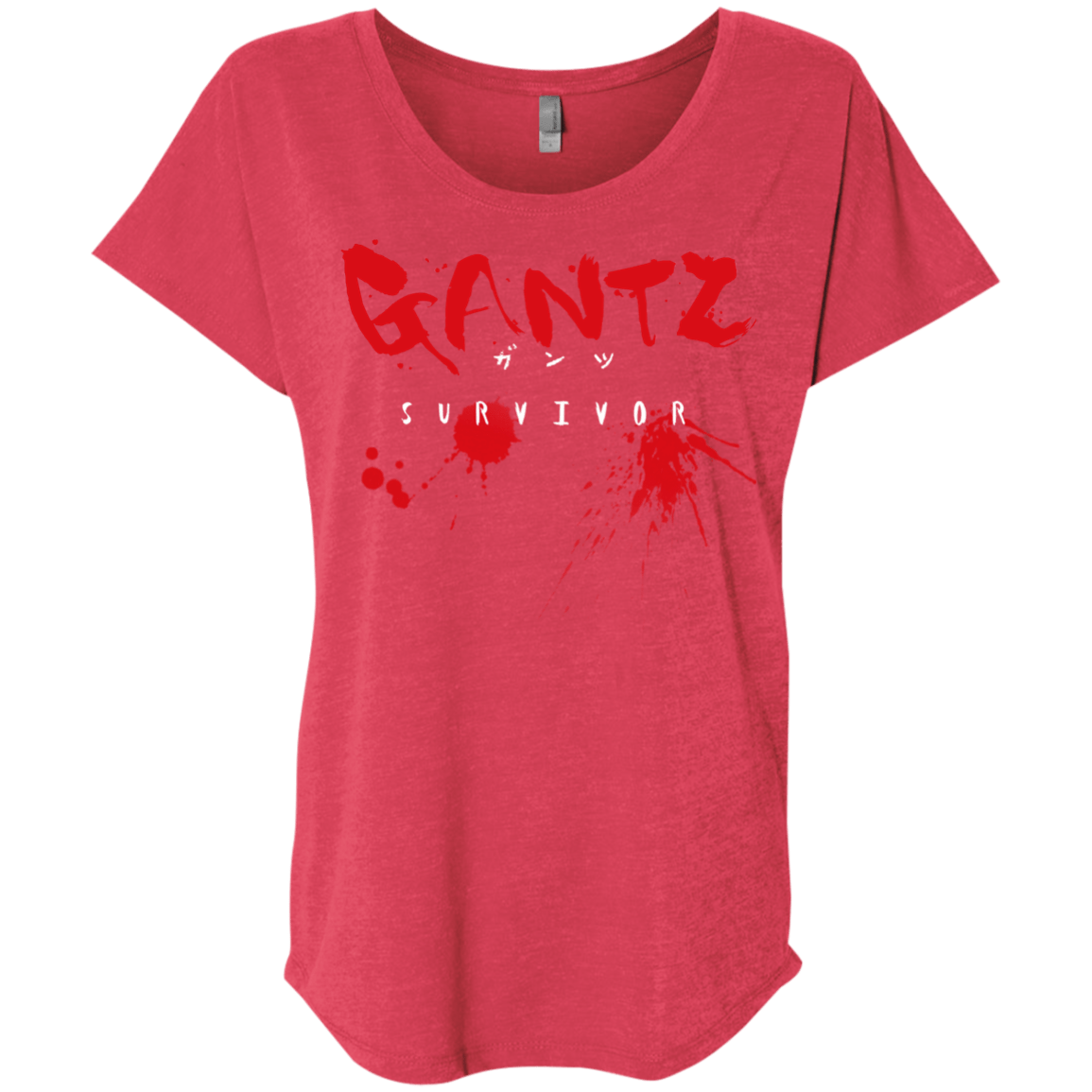 T-Shirts Vintage Red / X-Small Gantz Survivor Triblend Dolman Sleeve