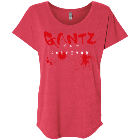 T-Shirts Vintage Red / X-Small Gantz Survivor Triblend Dolman Sleeve