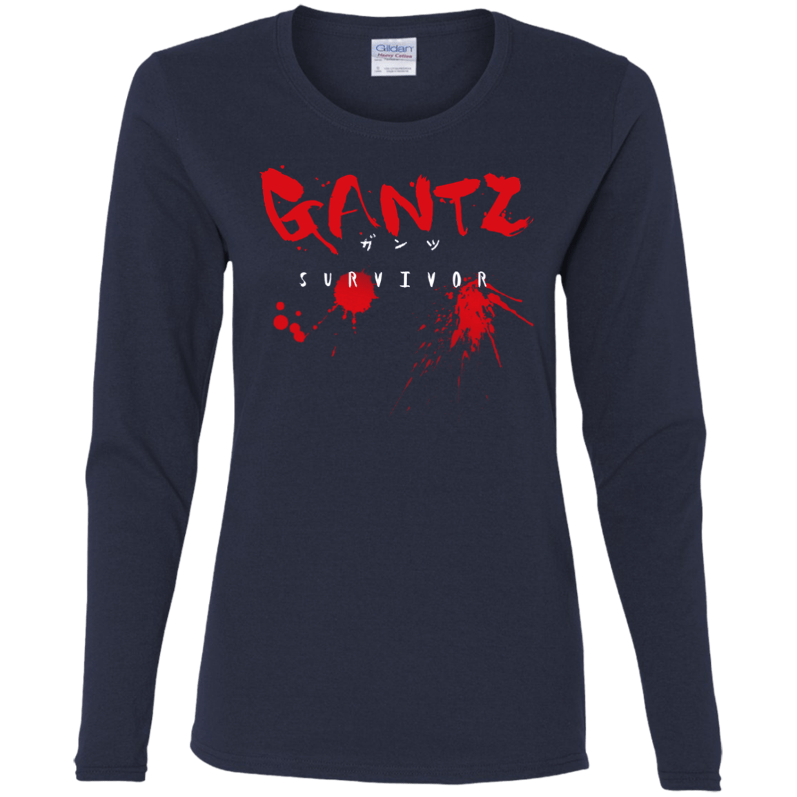 T-Shirts Navy / S Gantz Survivor Women's Long Sleeve T-Shirt