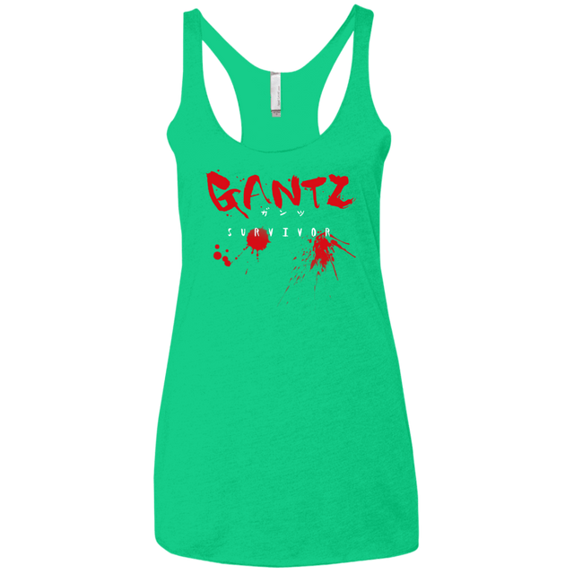 T-Shirts Envy / X-Small Gantz Survivor Women's Triblend Racerback Tank