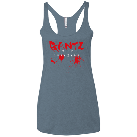 T-Shirts Indigo / X-Small Gantz Survivor Women's Triblend Racerback Tank