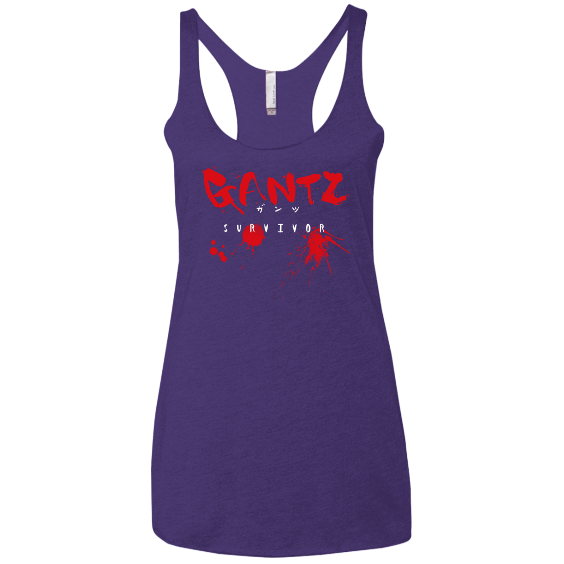 T-Shirts Purple Rush / X-Small Gantz Survivor Women's Triblend Racerback Tank