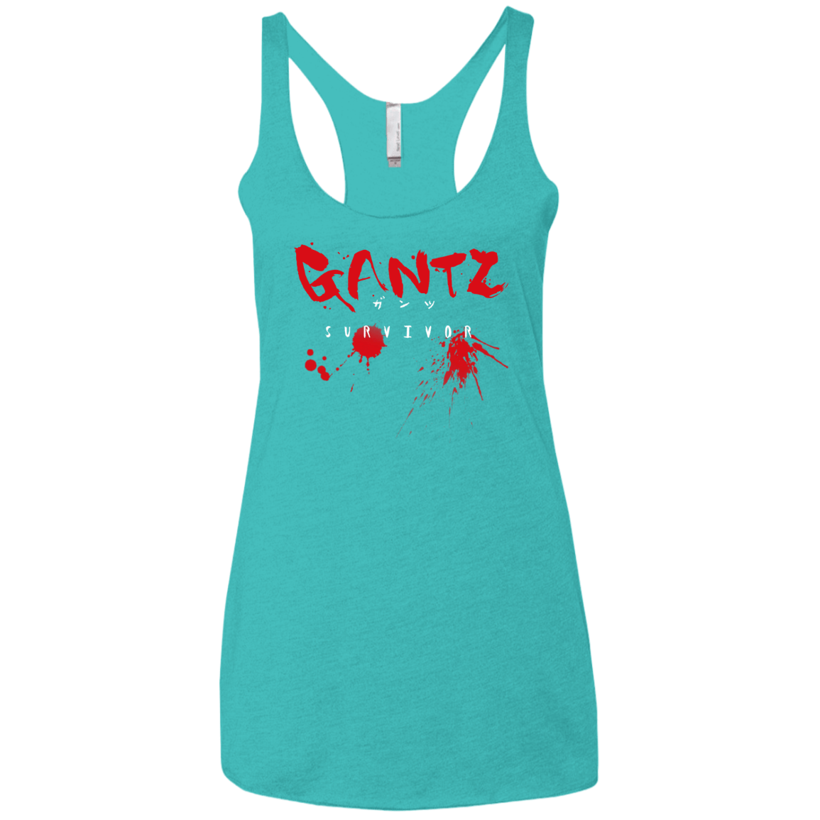 T-Shirts Tahiti Blue / X-Small Gantz Survivor Women's Triblend Racerback Tank