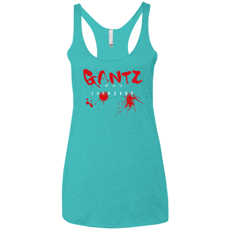 T-Shirts Tahiti Blue / X-Small Gantz Survivor Women's Triblend Racerback Tank