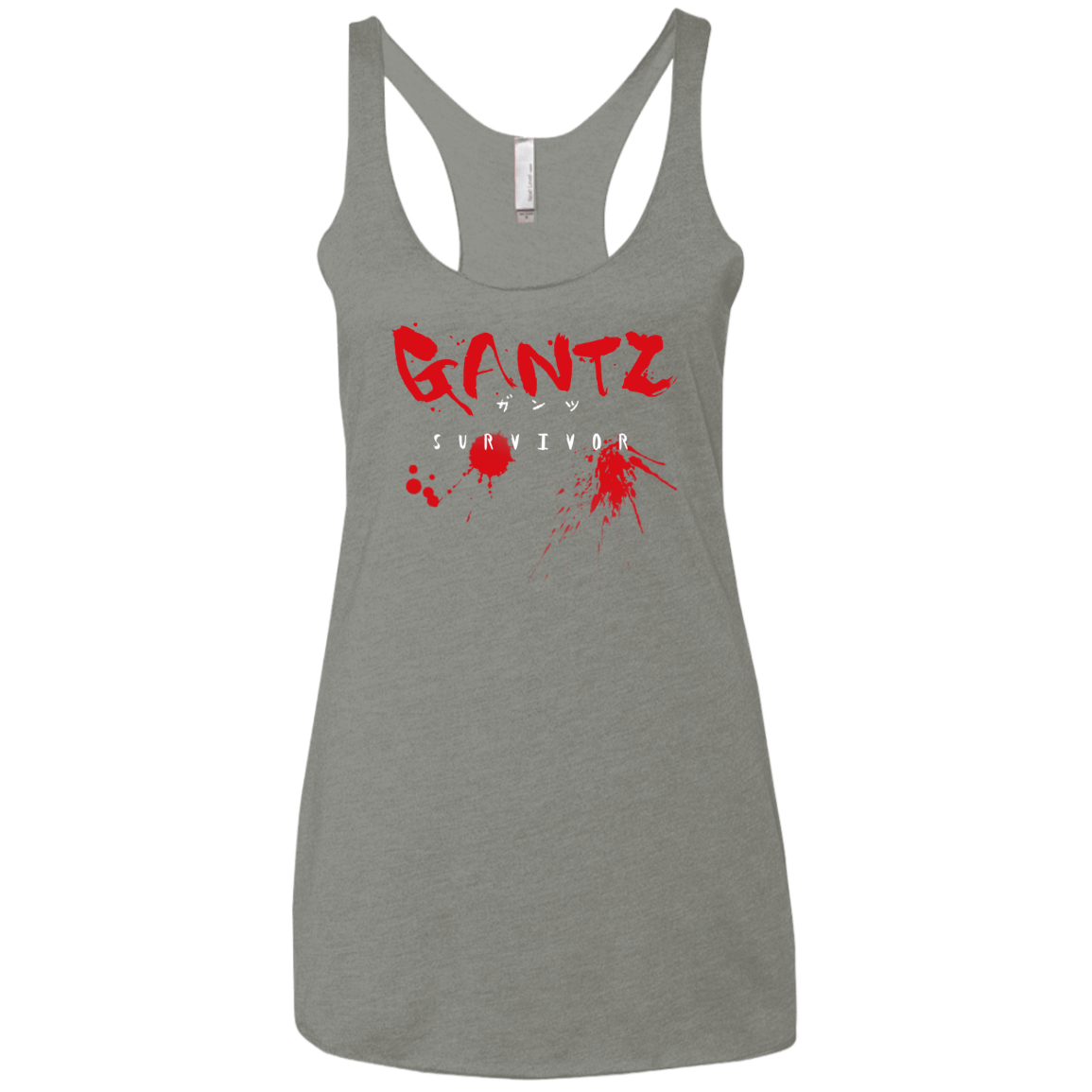 T-Shirts Venetian Grey / X-Small Gantz Survivor Women's Triblend Racerback Tank