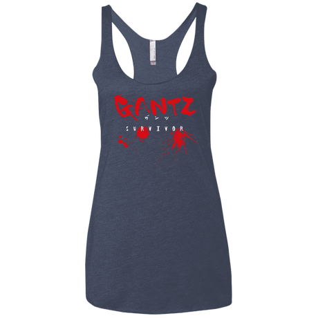 T-Shirts Vintage Navy / X-Small Gantz Survivor Women's Triblend Racerback Tank