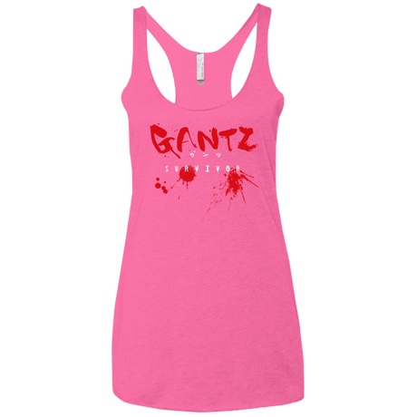 T-Shirts Vintage Pink / X-Small Gantz Survivor Women's Triblend Racerback Tank