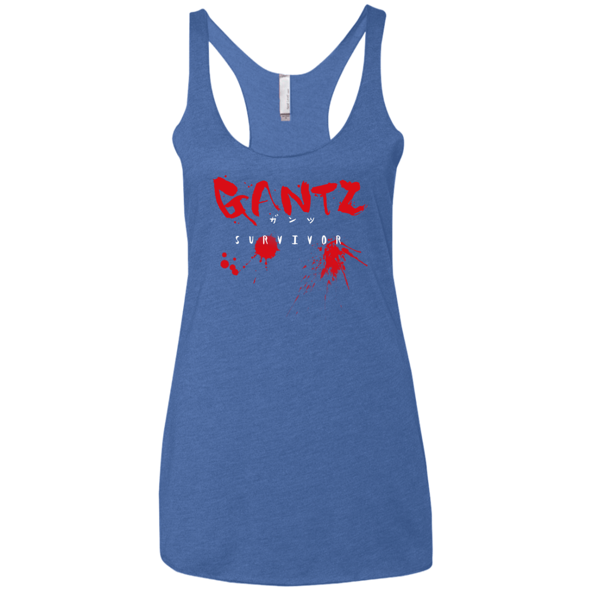 T-Shirts Vintage Royal / X-Small Gantz Survivor Women's Triblend Racerback Tank