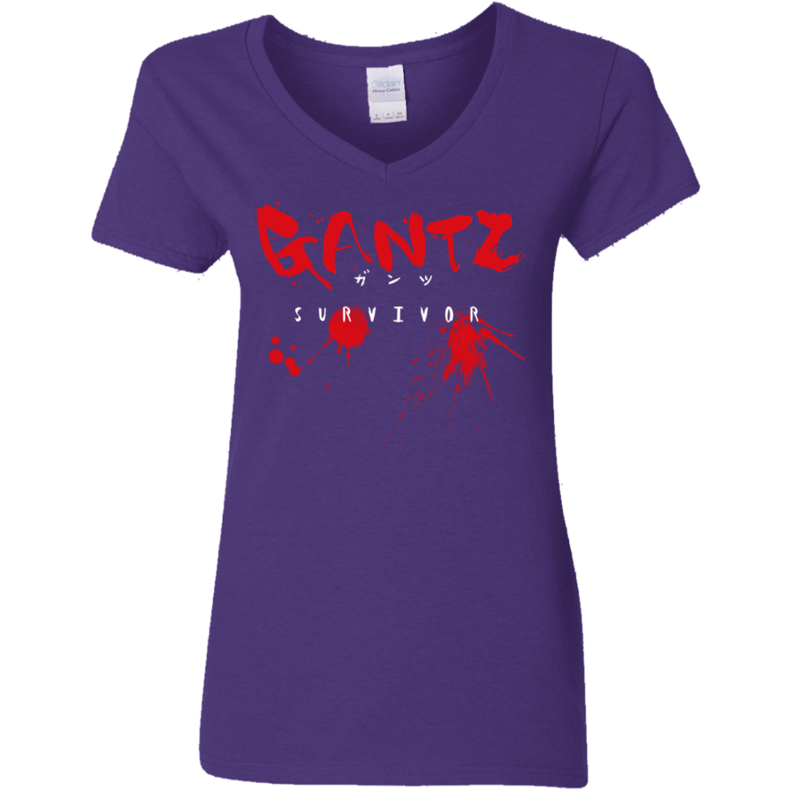 T-Shirts Purple / S Gantz Survivor Women's V-Neck T-Shirt